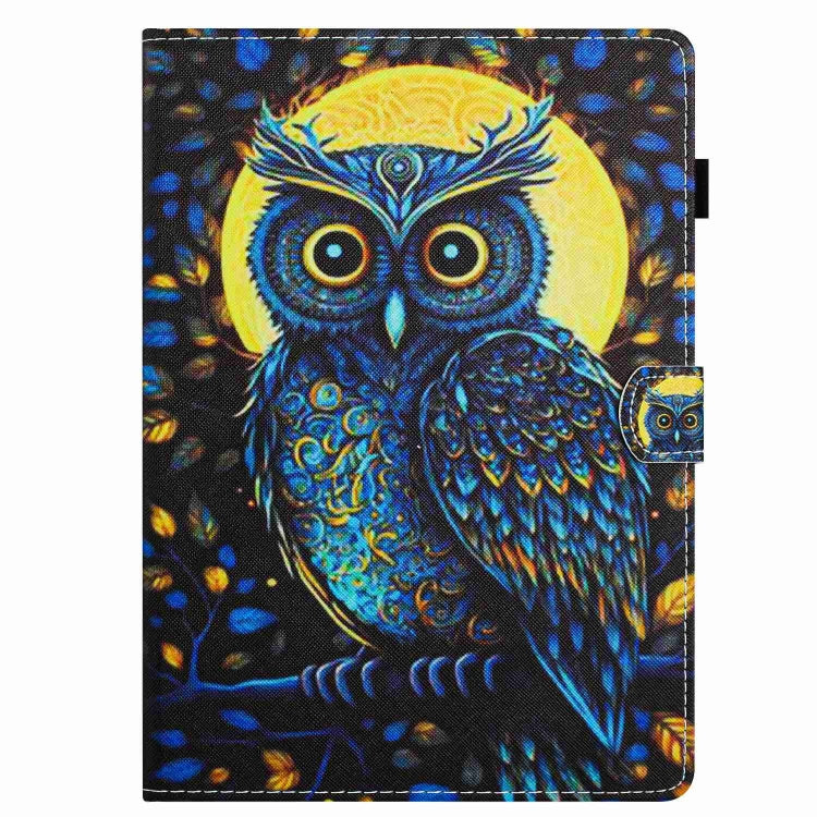 For 10 inch Painted Pattern Stitching Leather Tablet Case(Moonlight Eagle) - 10 - 11 inch by PMC TechLife | Online Shopping South Africa | PMC TechLife | Buy Now Pay Later Mobicred