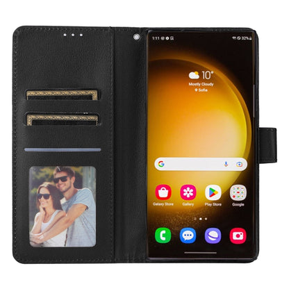 For Samsung Galaxy S24 Ultra 5G 3-Card Slots Multifunctional Leather Phone Case(Black) - Galaxy S24 Ultra 5G Cases by PMC Jewellery | Online Shopping South Africa | PMC Jewellery