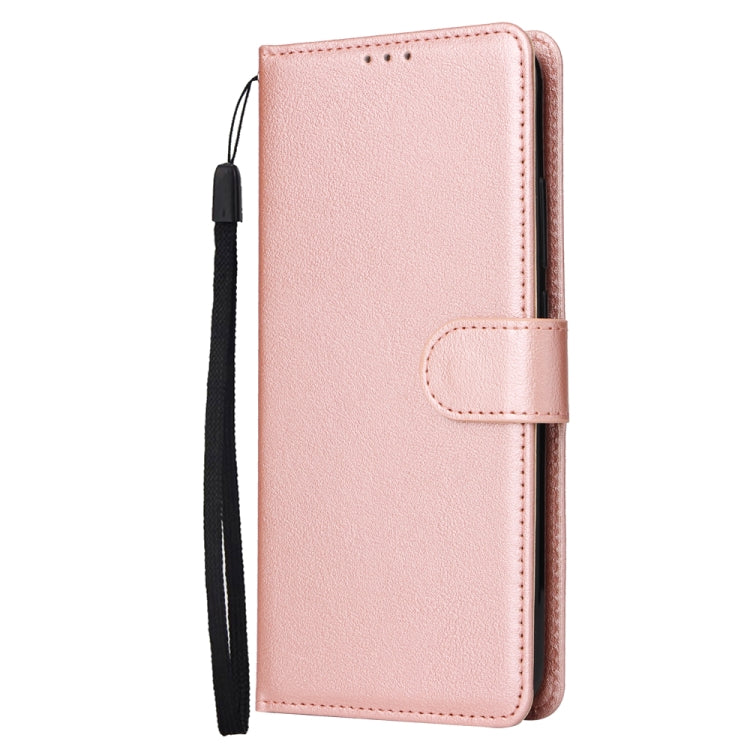 For Xiaomi Redmi Note 13 Pro 5G Multifunctional Horizontal Flip Leather Phone Case with Three Card Slot(Rose Gold) - Note 13 Pro Cases by PMC Jewellery | Online Shopping South Africa | PMC Jewellery | Buy Now Pay Later Mobicred