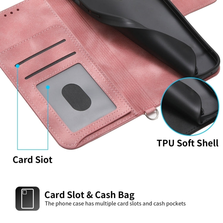 For Google Pixel 9 Skin-feel Flowers Embossed Wallet Leather Phone Case(Pink) - Google Cases by PMC TechLife | Online Shopping South Africa | PMC TechLife | Buy Now Pay Later Mobicred