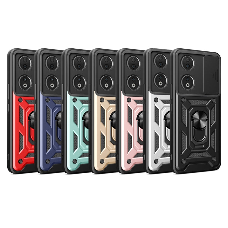 For Honor 90 5G Sliding Camera Cover Design TPU+PC Phone Case(Silver) - Honor Cases by PMC TechLife | Online Shopping South Africa | PMC TechLife | Buy Now Pay Later Mobicred