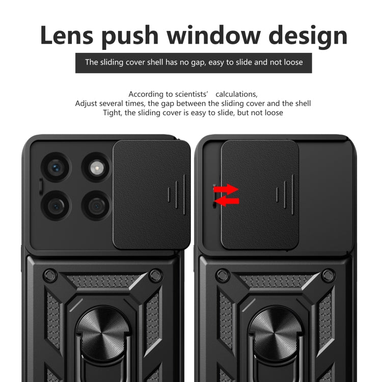 For Honor X8b Sliding Camera Cover Design TPU+PC Phone Case(Red) - Honor Cases by PMC TechLife | Online Shopping South Africa | PMC TechLife | Buy Now Pay Later Mobicred