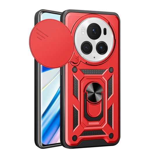 For Honor Magic6 Pro Sliding Camera Cover Design TPU+PC Phone Case(Red) - Honor Cases by PMC Jewellery | Online Shopping South Africa | PMC Jewellery | Buy Now Pay Later Mobicred