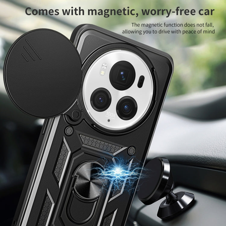 For Honor Magic6 Pro Sliding Camera Cover Design TPU+PC Phone Case(Rose Gold) - Honor Cases by PMC TechLife | Online Shopping South Africa | PMC TechLife | Buy Now Pay Later Mobicred