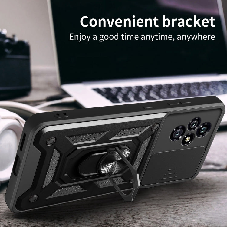 For Honor 200 Sliding Camera Cover Design TPU+PC Phone Case(Black) - free shipping - PMC TechLife - Order now!