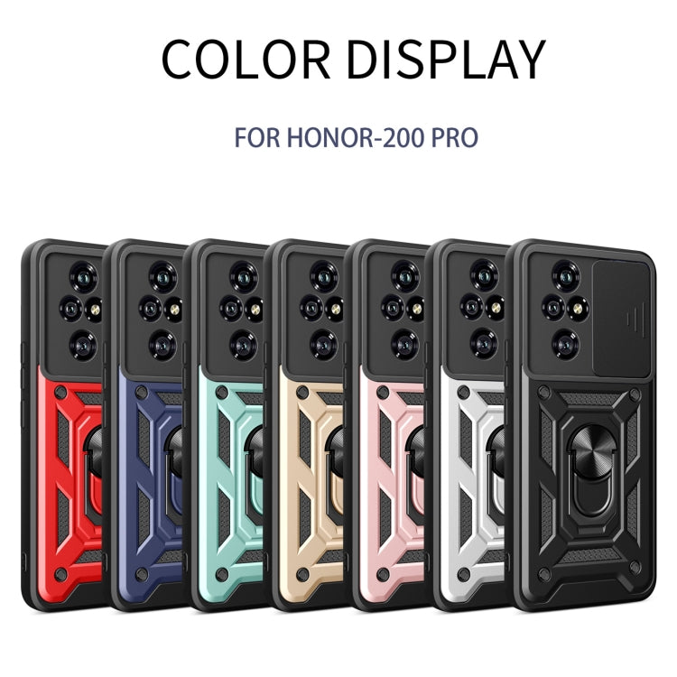 For Honor 200 Pro Sliding Camera Cover Design TPU+PC Phone Case(Rose Gold) - free shipping - PMC TechLife - Order now!