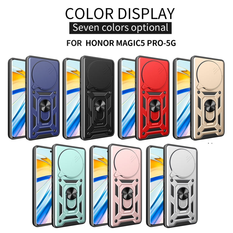For Honor Magic5 Pro Sliding Camera Cover Design TPU+PC Phone Case(Black) - free shipping - PMC TechLife - Order now!