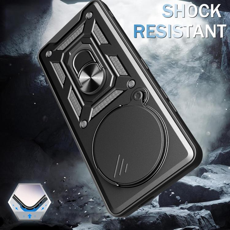 For Honor X60 Pro / X9c Sliding Camera Cover Design TPU+PC Phone Case(Blue) - free shipping - PMC TechLife - Order now!