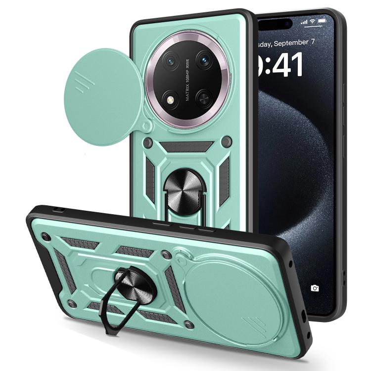 For Honor X60 Pro / X9c Sliding Camera Cover Design TPU+PC Phone Case(Green) - free shipping - PMC TechLife - Order now!