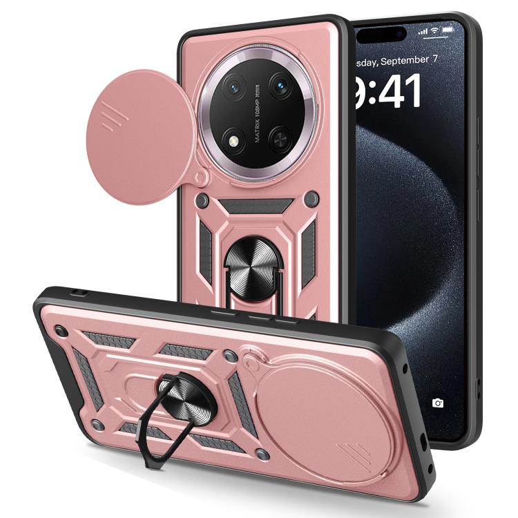 For Honor X60 Pro / X9c Sliding Camera Cover Design TPU+PC Phone Case(Rose Gold) - free shipping - PMC TechLife - Order now!