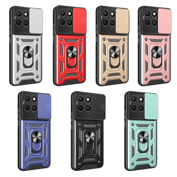 For Honor X8c 4G Sliding Camera Cover Design TPU+PC Phone Case(Green) - free shipping - PMC TechLife - Order now!