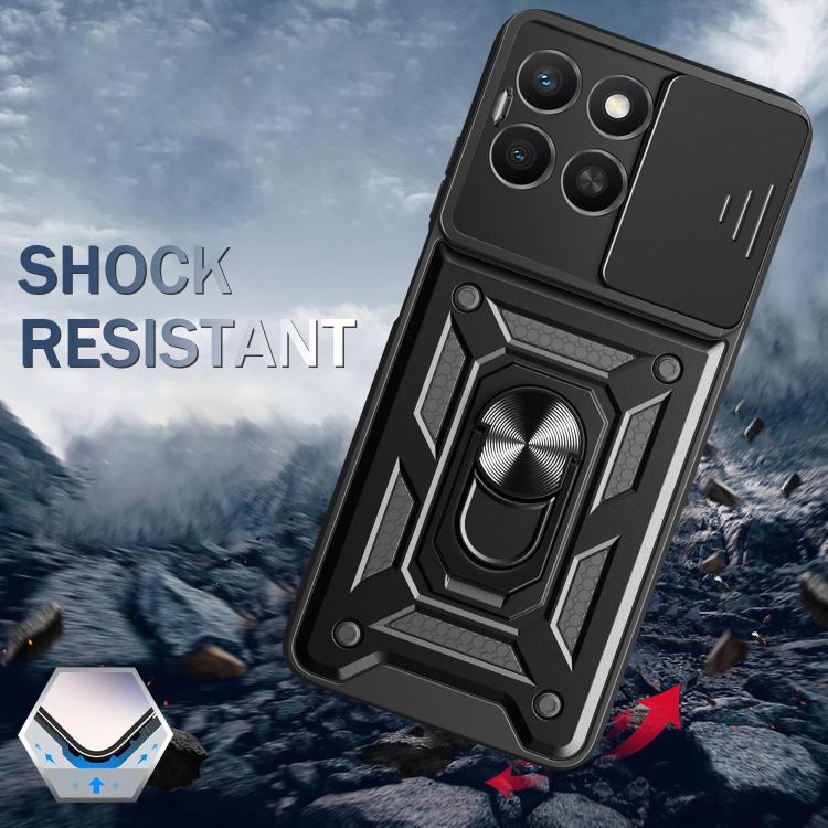 For Honor X8c 4G Sliding Camera Cover Design TPU+PC Phone Case(Green) - free shipping - PMC TechLife - Order now!
