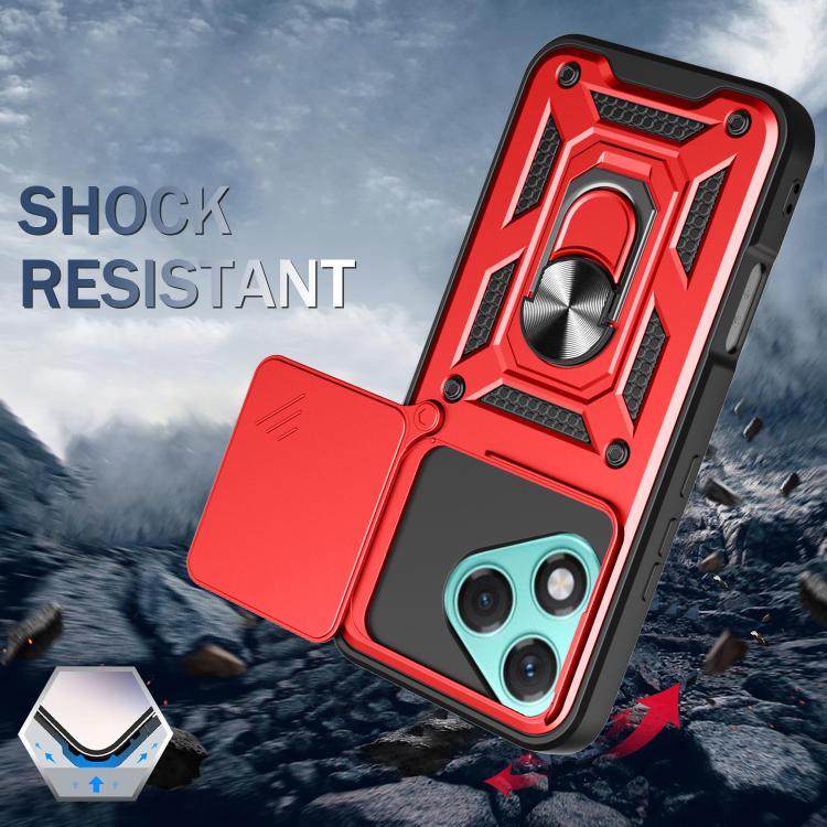 For Honor 400 Lite Global Sliding Camera Cover Design TPU+PC Phone Case(Black) - free shipping - PMC TechLife - Order now!
