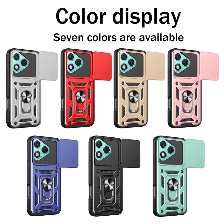 For Honor 400 Lite Global Sliding Camera Cover Design TPU+PC Phone Case(Gold) - free shipping - PMC TechLife - Order now!