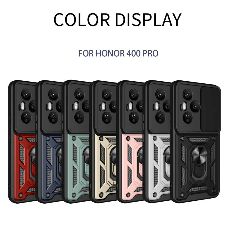 For Honor 400 Pro Global 160.8mm Sliding Camera Cover Design TPU+PC Phone Case(Black) - free shipping - PMC TechLife - Order now!
