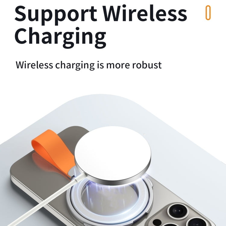 MagSafe Magnetic Pivot Stand Phone Ring Holder(Silver) - Ring Holder by PMC TechLife | Online Shopping South Africa | PMC TechLife