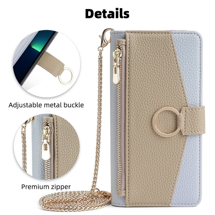 For OnePlus 9R Crossbody Litchi Texture Leather Phone Case(Blue) - free shipping - PMC TechLife - Order now!