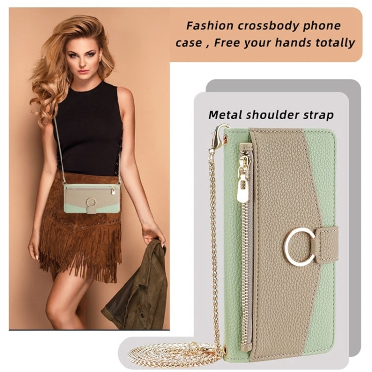 For OnePlus 10T Crossbody Litchi Texture Leather Phone Case(Green) - OnePlus Cases by PMC TechLife | Online Shopping South Africa | PMC TechLife | Buy Now Pay Later Mobicred