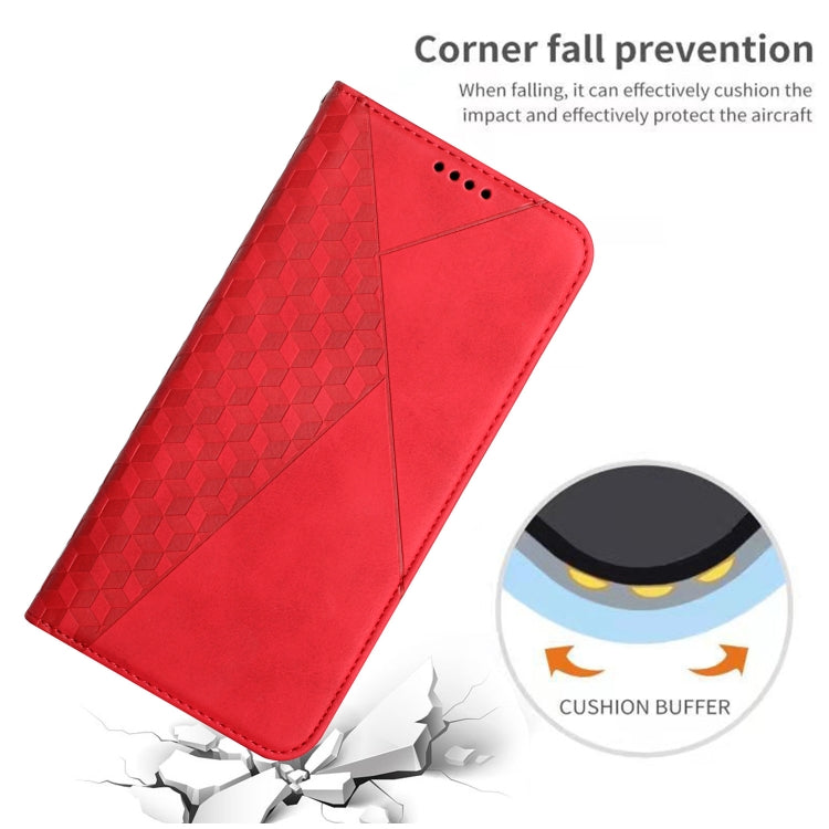 For Tecno Spark Go 2024 / POP 8 Diamond Splicing Skin Feel Magnetic Leather Phone Case(Red) - Tecno Cases by PMC Jewellery | Online Shopping South Africa | PMC Jewellery | Buy Now Pay Later Mobicred
