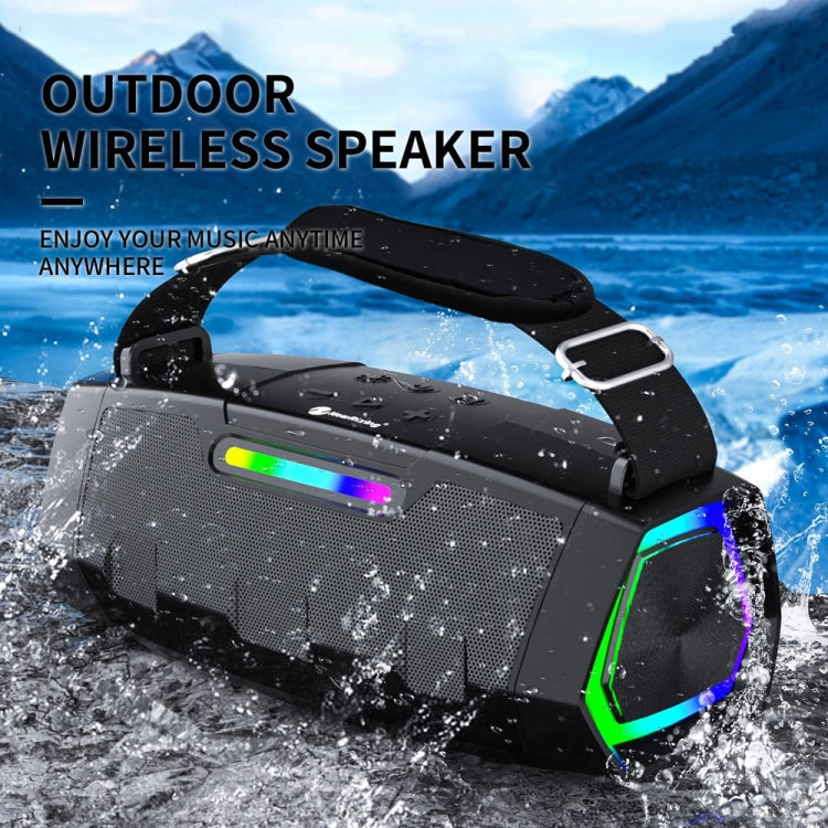 NewRixing NR2033 Portable TWS Wireless Bluetooth Speaker(Black) - free shipping - PMC Jewellery - Order now!