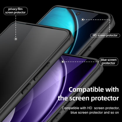For vivo X100 Armor Clear TPU Hybrid PC Phone Case(Matte Black) - X100 Cases by PMC Jewellery | Online Shopping South Africa | PMC Jewellery | Buy Now Pay Later Mobicred