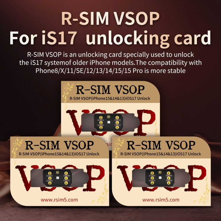 R-SIM VSOP Unlocking Card Sticker For iOS17 System Unlocking - Unlock SIM Card by PMC TechLife | Online Shopping South Africa | PMC TechLife