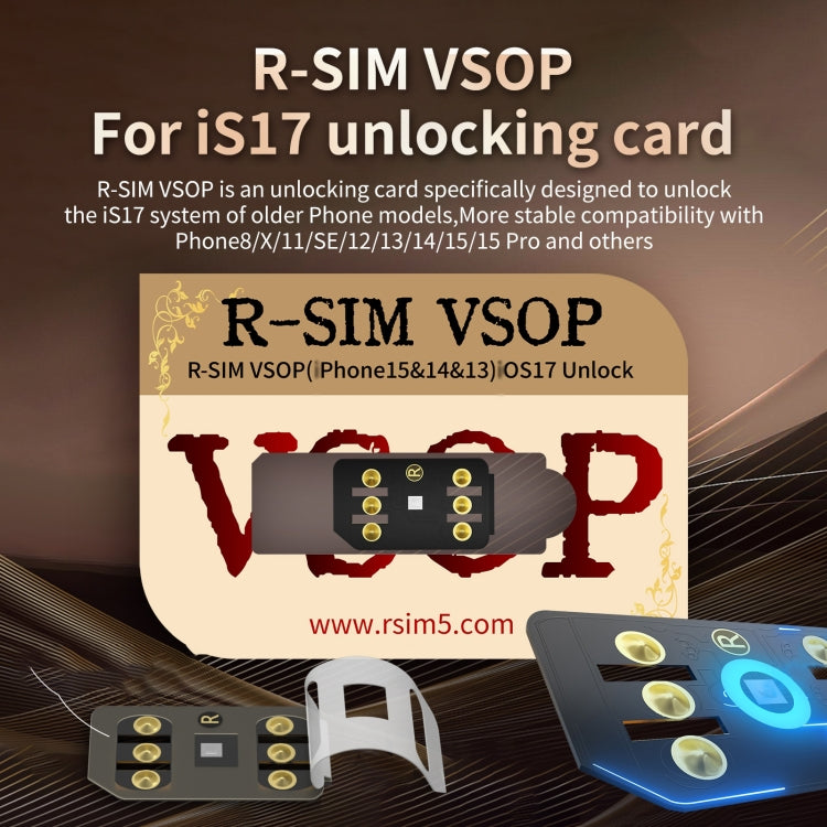 R-SIM VSOP Unlocking Card Sticker For iOS17 System Unlocking - Unlock SIM Card by PMC TechLife | Online Shopping South Africa | PMC TechLife