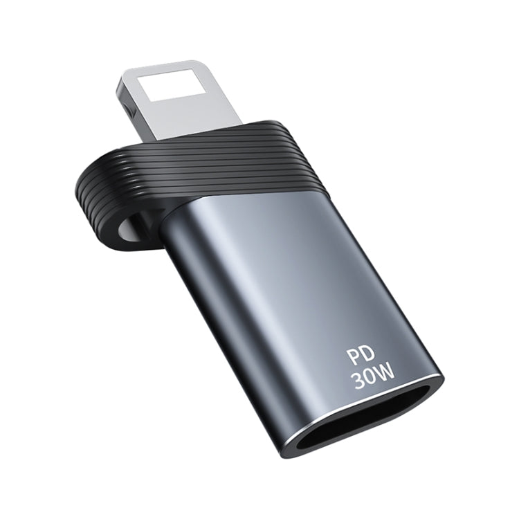 ADS-616A PD 30W 8 Pin Male to USB-C/Type-C Female Adapter(Grey) - free shipping - PMC TechLife - Order now!