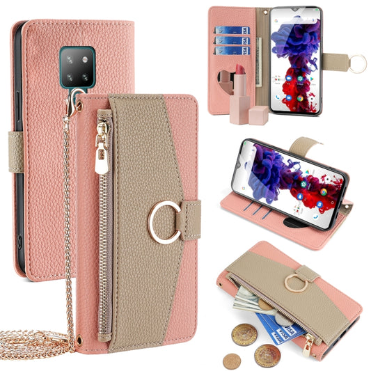 For Cubot P30 Crossbody Litchi Texture Leather Phone Case(Pink) - More Brand by PMC Jewellery | Online Shopping South Africa | PMC Jewellery | Buy Now Pay Later Mobicred