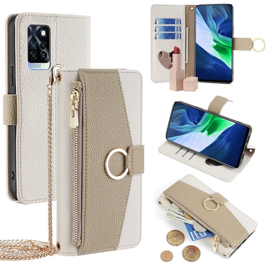 For Infinix Note 10 Pro Crossbody Litchi Texture Leather Phone Case(White) - Infinix Cases by PMC Jewellery | Online Shopping South Africa | PMC Jewellery | Buy Now Pay Later Mobicred