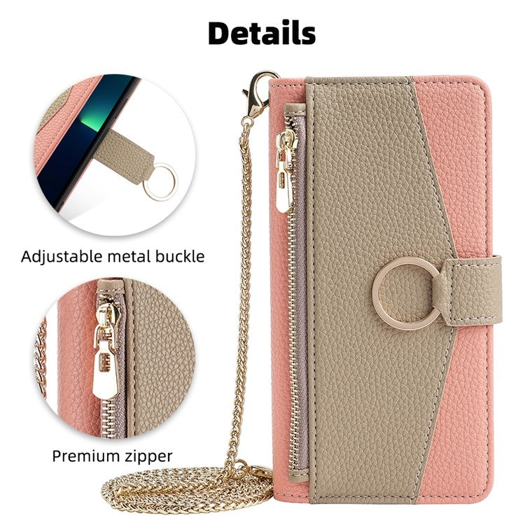 For Infinix Note 40 4G Crossbody Litchi Texture Leather Phone Case(Pink) - Infinix Cases by PMC TechLife | Online Shopping South Africa | PMC TechLife | Buy Now Pay Later Mobicred
