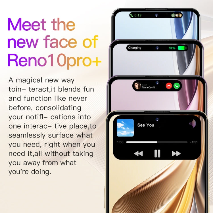 Reno10Pro+ / U22, 3GB+32GB, 6.53 inch Screen, Face Identification, Android 8.1 MTK6737 Quad Core, Network: 4G, OTG, Dual SIM(Yellow) -  by PMC Jewellery | Online Shopping South Africa | PMC Jewellery