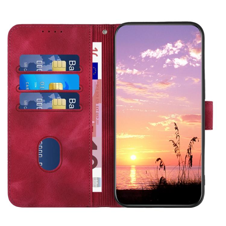For iPhone 17 Air YX0060 Elephant Head Embossed Phone Leather Case with Lanyard(Rose Red) - free shipping - PMc TechLife - Order now!