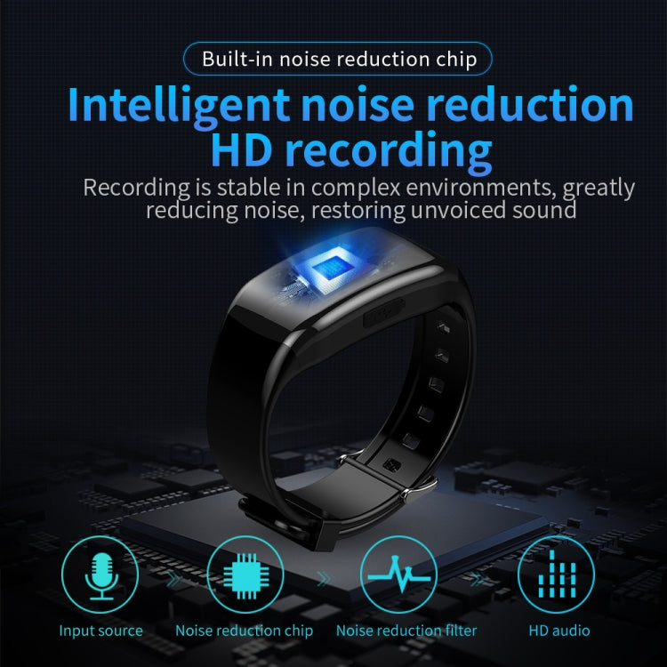 JNN D5 HD Noise Reduction Smart Recording Electronic Bracelet, Capacity:8GB - Recording Pen by JNN | Online Shopping South Africa | PMC TechLife | Buy Now Pay Later Mobicred