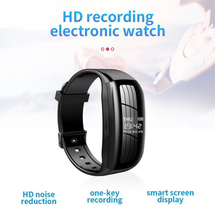 JNN D5 HD Noise Reduction Smart Recording Electronic Bracelet, Capacity:64GB - Recording Pen by JNN | Online Shopping South Africa | PMC TechLife | Buy Now Pay Later Mobicred