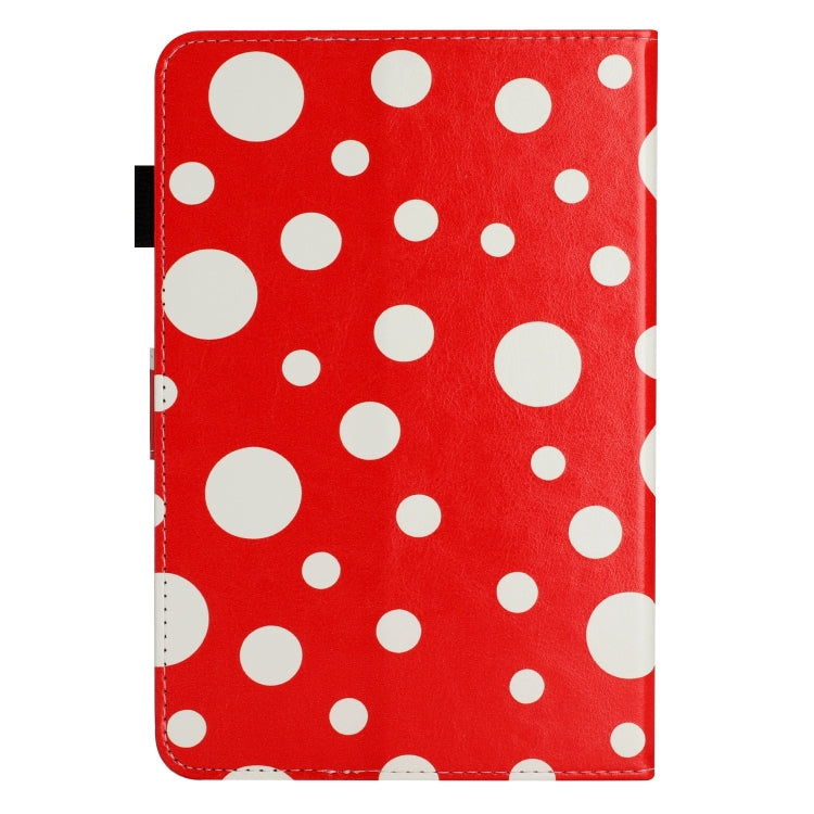 10 inch Dot Pattern Leather Tablet Case(Red White Dot) - 10 - 11 inch by PMC TechLife | Online Shopping South Africa | PMC TechLife | Buy Now Pay Later Mobicred