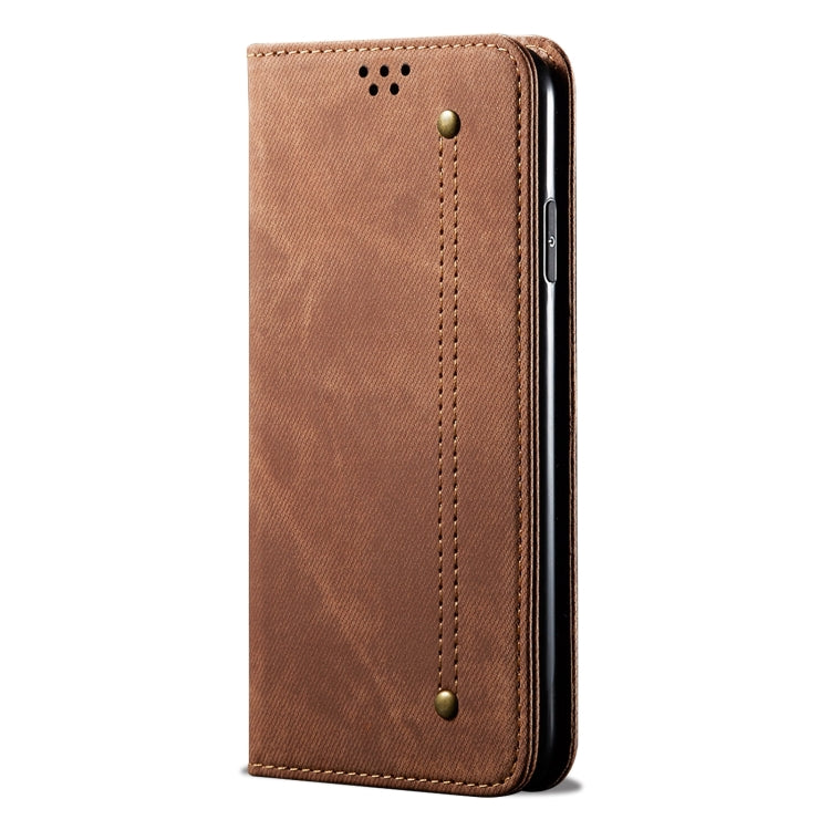 For Motorola Moto G24 Power Denim Texture Flip Leather Phone Case(Brown) - free shipping - PMC TechLife - Order now!