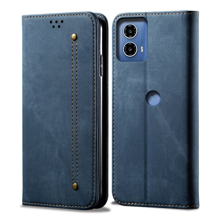 For Motorola Moto G24 Power Denim Texture Flip Leather Phone Case(Blue) - free shipping - PMC TechLife - Order now!