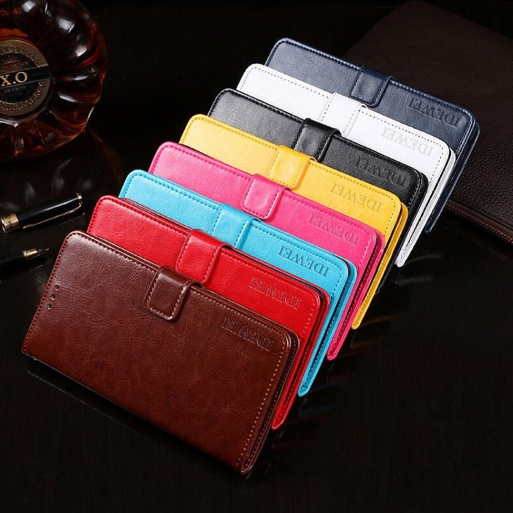 For Samsung Galaxy S24+ 5G idewei Crazy Horse Texture Leather Phone Case(Black) - free shipping - PMC Jewellery - Order now!