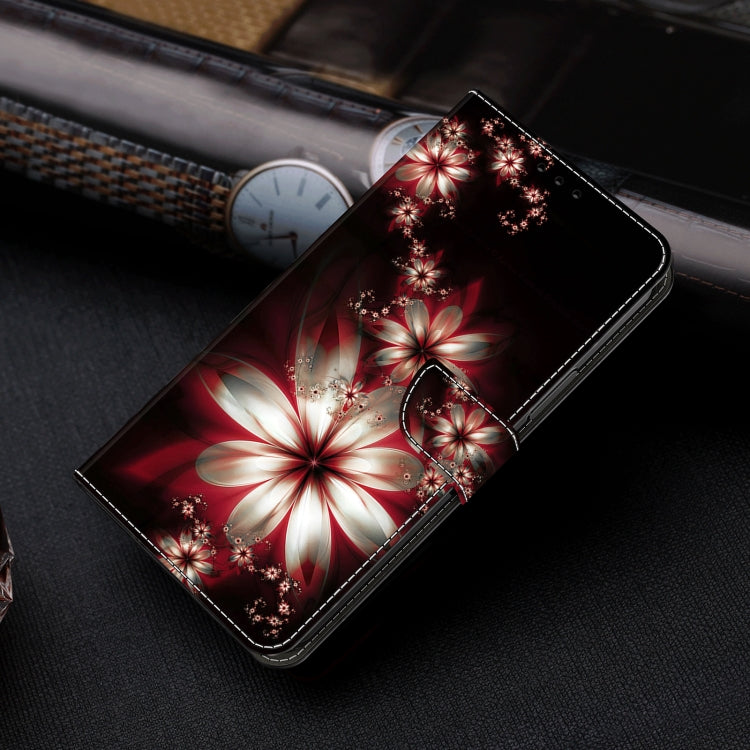 For Honor Magic6 Lite Crystal 3D Shockproof Protective Leather Phone Case(Fantastic Flower) - Honor Cases by PMC TechLife | Online Shopping South Africa | PMC TechLife | Buy Now Pay Later Mobicred