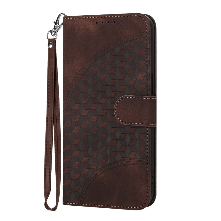 For Google Pixel 9 YX0060 Elephant Head Embossed Phone Leather Case with Lanyard(Coffee) - Google Cases by PMC TechLife | Online Shopping South Africa | PMC TechLife | Buy Now Pay Later Mobicred
