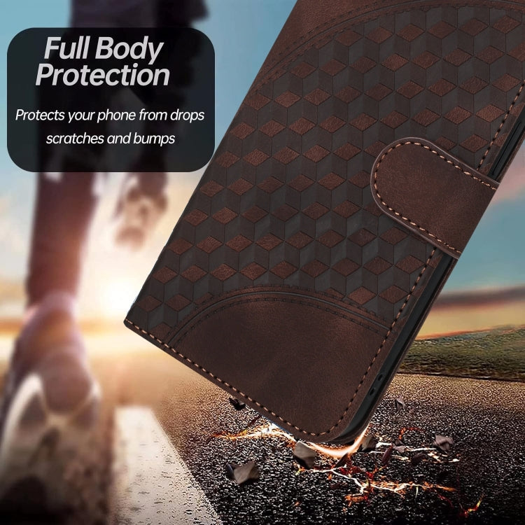 For Google Pixel 9 YX0060 Elephant Head Embossed Phone Leather Case with Lanyard(Coffee) - Google Cases by PMC TechLife | Online Shopping South Africa | PMC TechLife | Buy Now Pay Later Mobicred