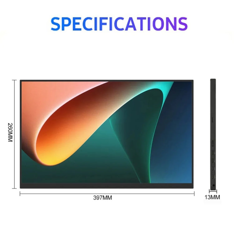 18 inch HDR 2560x1600P IPS Screen Portable Monitor(EU Plug) - LCD Monitors by PMc TechLife | Online Shopping South Africa | PMc TechLife | Buy Now Pay Later Mobicred