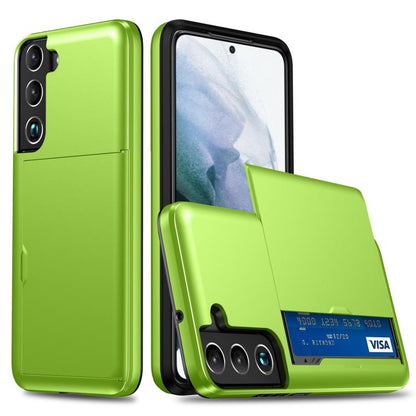 For Samsung Galaxy S25+ 5G Shockproof Armor Phone Case with Card Slot(Green) - Galaxy S25+ 5G Cases by PMC Jewellery | Online Shopping South Africa | PMC Jewellery | Buy Now Pay Later Mobicred