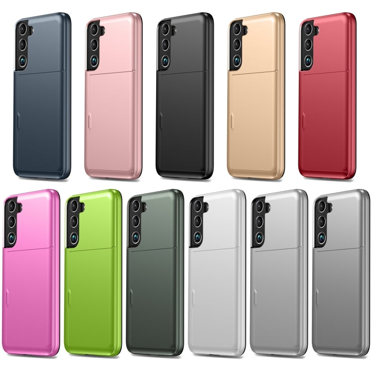For Samsung Galaxy S24 5G Shockproof Armor Phone Case with Card Slot(Green) - Galaxy S24 5G Cases by PMC TechLife | Online Shopping South Africa | PMC TechLife