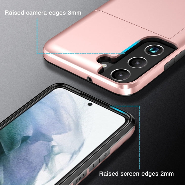 For Samsung Galaxy S25 5G Shockproof Armor Phone Case with Card Slot(White) - Galaxy S25 5G Cases by PMC Jewellery | Online Shopping South Africa | PMC Jewellery | Buy Now Pay Later Mobicred