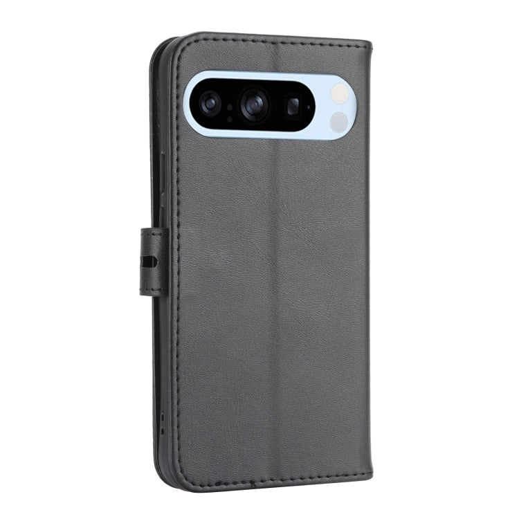 For Google Pixel 9 Pro Embossed Happy Cat Pattern Flip Leather Phone Case(Black) - Google Cases by PMC TechLife | Online Shopping South Africa | PMC TechLife | Buy Now Pay Later Mobicred