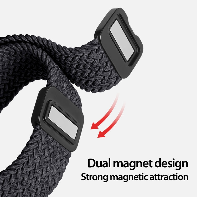 DUX DUCIS Mixture Pro Series Magnetic Buckle Nylon Braid Watch Band, Size:20mm(Midnight) - 20mm Bands by DUX DUCIS | Online Shopping South Africa | PMC Jewellery | Buy Now Pay Later Mobicred