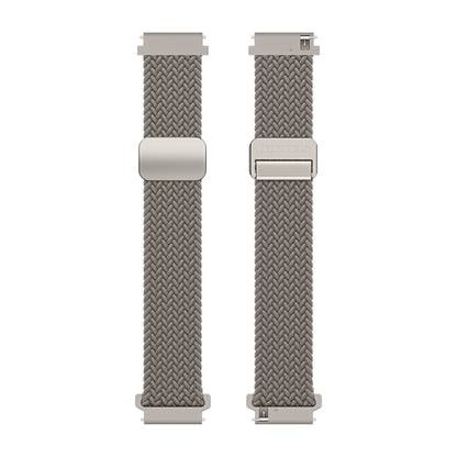 DUX DUCIS Mixture Pro Series Magnetic Buckle Nylon Braid Watch Band, Size:22mm(Clay) - 22mm Bands by DUX DUCIS | Online Shopping South Africa | PMC Jewellery | Buy Now Pay Later Mobicred