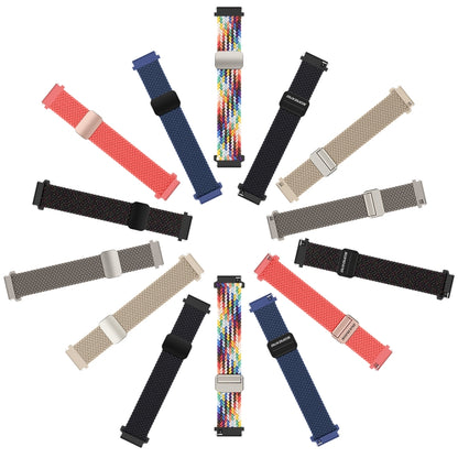 DUX DUCIS Mixture Pro Series Magnetic Buckle Nylon Braid Watch Band, Size:22mm(Clay) - 22mm Bands by DUX DUCIS | Online Shopping South Africa | PMC Jewellery | Buy Now Pay Later Mobicred